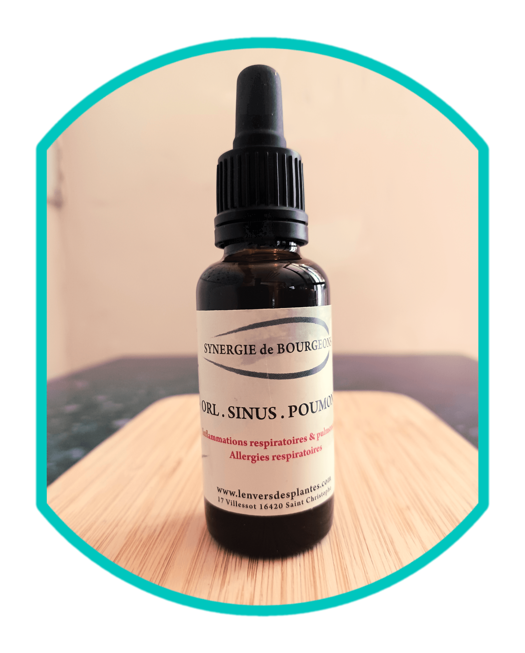 Flacon synergie de bourgeons orl poumons sinus