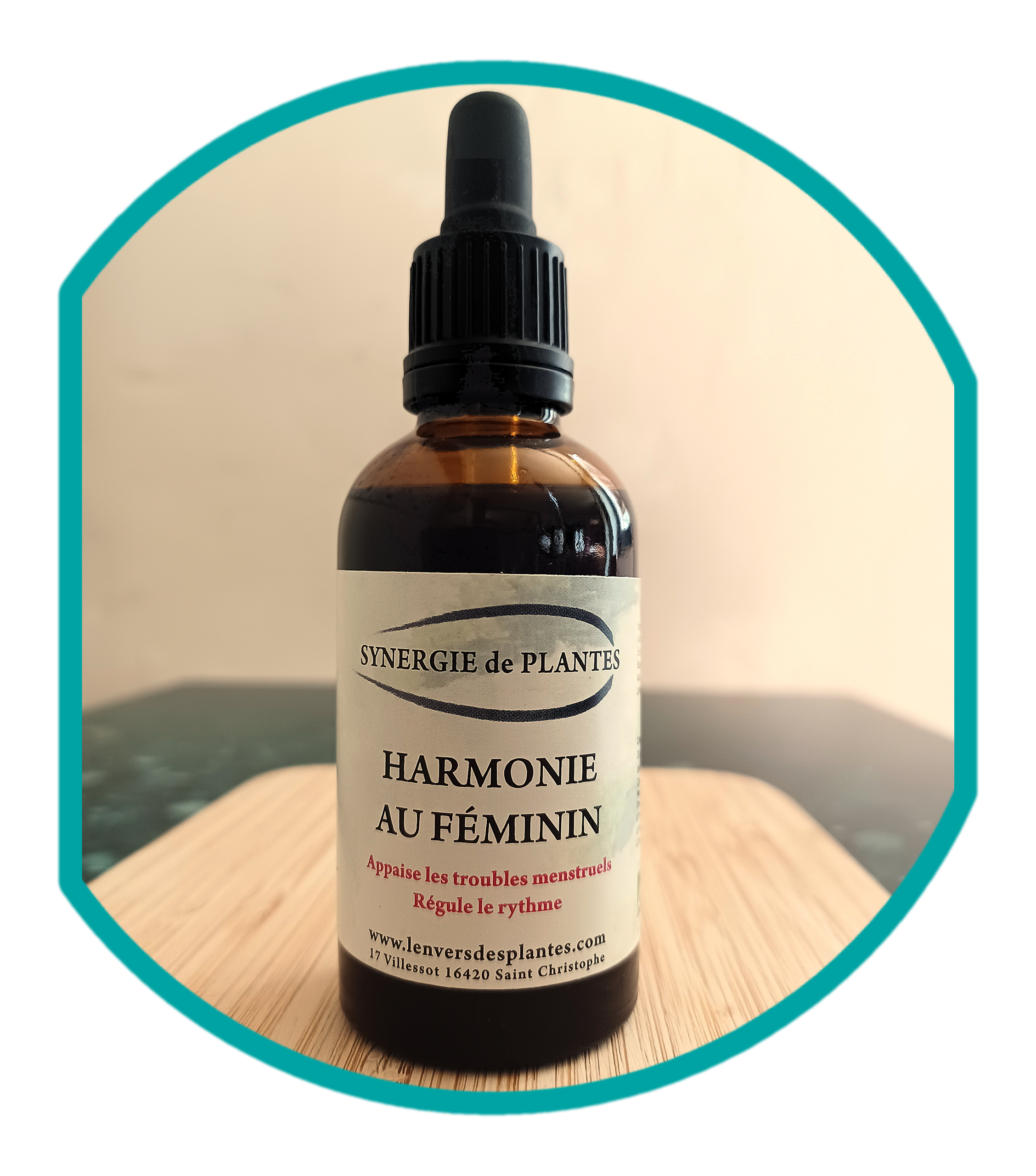 Flacon synergie plantes harmonie féminin-cycle